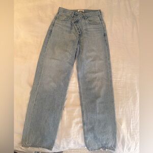 AGOLDE Women's Light Blue Crossover Jeans